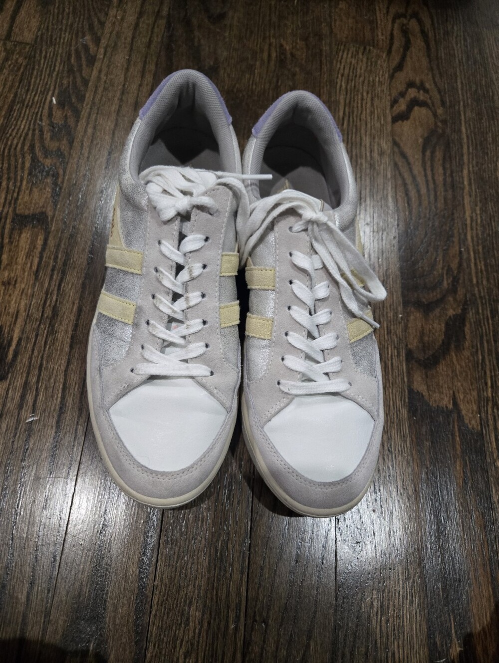 GOLA superslam blaze sneakers in silver lemon lavender 9.5 / 40.5 - Picture 2 of 9